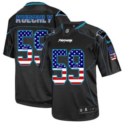 Jerseys Factory Cheap Nike Panthers #59 Luke Kuechly Black Men's