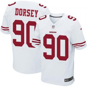 Jerseys Factory Cheap Nike 49ers #90 Glenn Dorsey White Men's St
