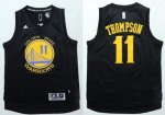 Jerseys Factory Cheap Warriors #11 Klay Thompson Black Fashion S