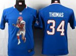 Jerseys Factory Cheap Nike Bills #34 Thurman Thomas Royal Blue T