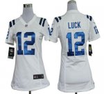 Jerseys Factory Cheap Nike Colts #12 Andrew Luck White Women's E