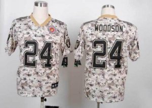 Jerseys Factory Cheap Nike Raiders #24 Charles Woodson Camo Men'