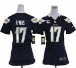 Jerseys Factory Cheap Nike Chargers #17 Philip Rivers Navy Blue