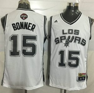 Jerseys Factory Cheap Spurs #15 Matt Bonner White Latin Nights S