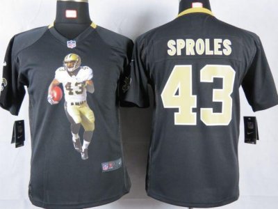 Jerseys Factory Cheap Nike Saints #43 Darren Sproles Black Team