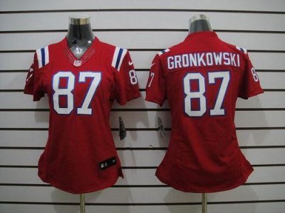 Jerseys Factory Cheap Nike Patriots #87 Rob Gronkowski Red Alter