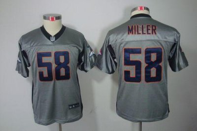 Jerseys Factory Cheap Nike Broncos #58 Von Miller Grey Shadow Yo