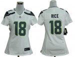 Jerseys Factory Cheap Nike Seahawks #18 Sidney Rice White Women'