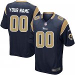 Jerseys Factory Cheap Nike St. Louis Rams Customized Navy Blue E