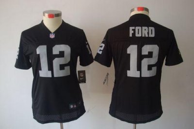 Jerseys Factory Cheap Nike Raiders #12 Jacoby Ford Black Team Co