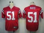 Jerseys Factory Cheap Patriots #51 Jerod Mayo Red Stitched Alter