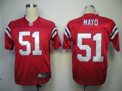 Jerseys Factory Cheap Patriots #51 Jerod Mayo Red Stitched Alter
