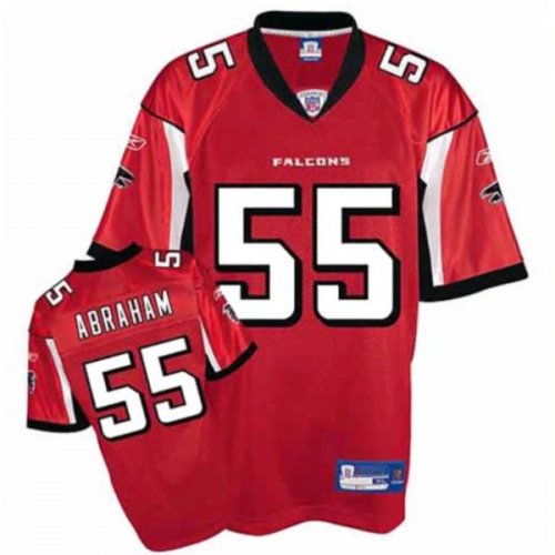 Jerseys Factory Cheap Falcons #55 John Abraham Red Stitched NFL