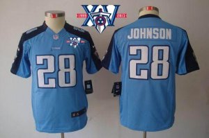 Jerseys Factory Cheap Nike Titans #28 Chris Johnson Light Blue T