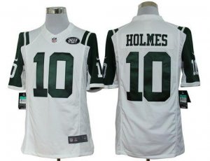 Jerseys Factory Cheap Nike Jets #10 Santonio Holmes White Men's