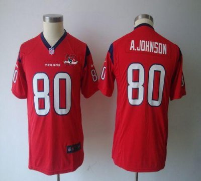 Jerseys Factory Cheap Nike Texans #80 Andre Johnson Red Alternat