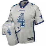Jerseys Factory Cheap Nike Cowboys #4 Dak Prescott Grey Men's St