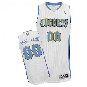 Jerseys Factory Cheap Nuggets Personalized Authentic White NBA J