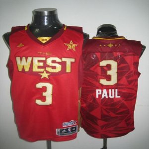 Jerseys Factory Cheap Hornets #3 Chris Paul 2011 All Star Red Em