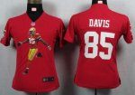 Jerseys Factory Cheap Nike 49ers #85 Vernon Davis Red Team Color