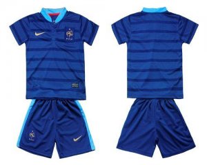 Jerseys Factory Cheap France Blank 2012/2013 Blue Home Kid Socce