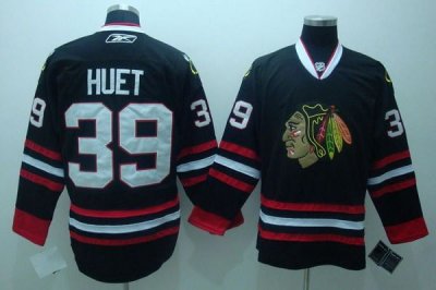 Jerseys Factory Cheap Blackhawks #39 Cristobal Huet Embroidered