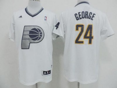 Jerseys Factory Cheap Pacers #24 Paul George White 2013 Christma