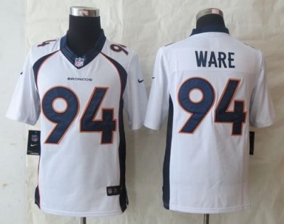 Jerseys Factory Cheap Nike Broncos #94 DeMarcus Ware White Men's