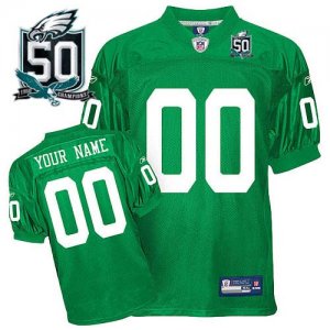 Jerseys Factory Cheap Eagles Personalized Authentic Light Green