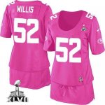 Jerseys Factory Cheap Nike 49ers #52 Patrick Willis Pink Super B