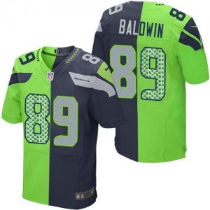 Jerseys Factory Cheap Nike Seahawks #89 Doug Baldwin Steel Blue/