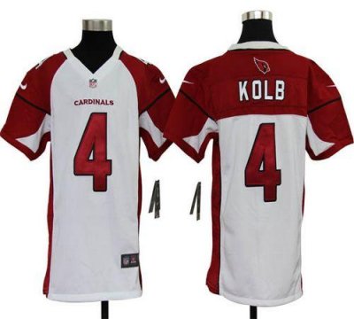 Jerseys Factory Cheap Nike Cardinals #4 Kevin Kolb White Youth E