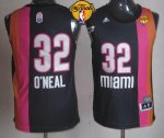 Jerseys Factory Cheap Heat #32 Shaquille O'Neal Black ABA Hardwo