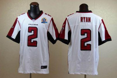 Jerseys Factory Cheap Nike Falcons #2 Matt Ryan White With Hall
