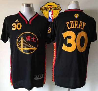 Jerseys Factory Cheap Warriors #30 Stephen Curry Black Slate Chi