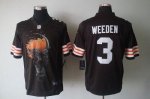 Jerseys Factory Cheap Nike Browns #3 Brandon Weeden Brown Team C