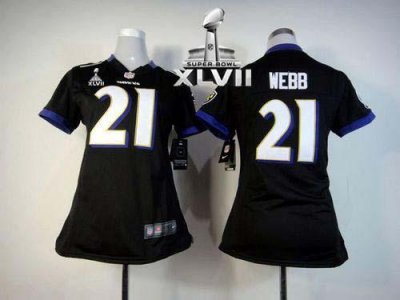 Jerseys Factory Cheap Nike Ravens #21 Lardarius Webb Black Alter