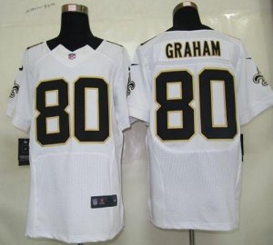 Jerseys Factory Cheap Nike Saints #80 Jimmy Graham White Men's E
