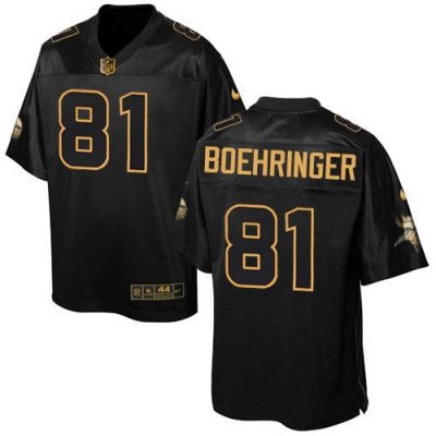 Jerseys Factory Cheap Nike Vikings #81 Moritz Boehringer Black M