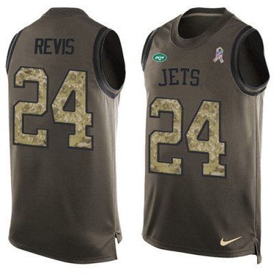Jerseys Factory Cheap Nike Jets #24 Darrelle Revis Green Men's S