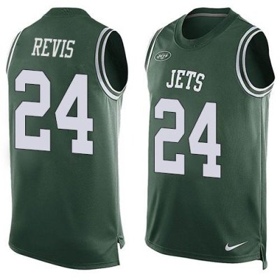 Jerseys Factory Cheap Nike Jets #24 Darrelle Revis Green Team Co