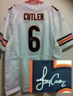 Jerseys Factory Cheap Nike Bears #6 Jay Cutler White Men's Stitc