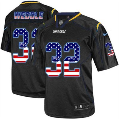 Jerseys Factory Cheap Nike Chargers #32 Eric Weddle Black Men's