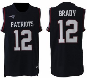 Jerseys Factory Cheap Nike Patriots #12 Tom Brady Navy Blue Team