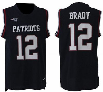Jerseys Factory Cheap Nike Patriots #12 Tom Brady Navy Blue Team