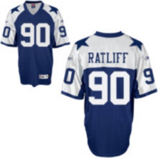 Jerseys Factory Cheap Cowboys #90 Jay Ratliff Blue Thanksgiving - Click Image to Close