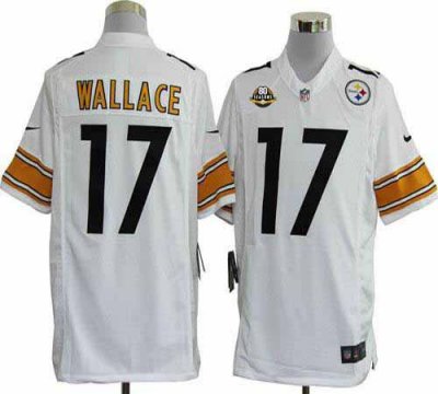 Jerseys Factory Cheap Nike Steelers #17 Mike Wallace White With