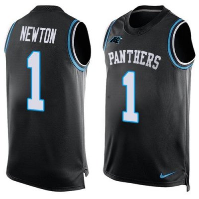Jerseys Factory Cheap Nike Panthers #1 Cam Newton Black Team Col