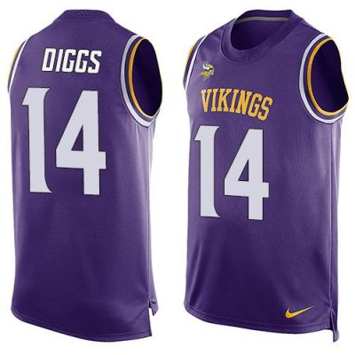 Jerseys Factory Cheap Nike Vikings #14 Stefon Diggs Purple Team