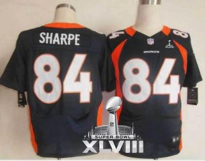 Jerseys Factory Cheap Nike Broncos #84 Shannon Sharpe Navy Blue